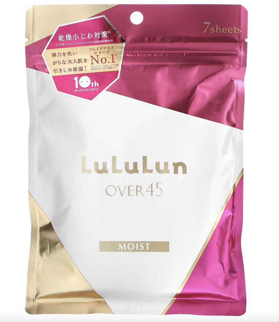 Lululun Over 45 Mask Moist Camellia Pink 7 Sheets (113ml)